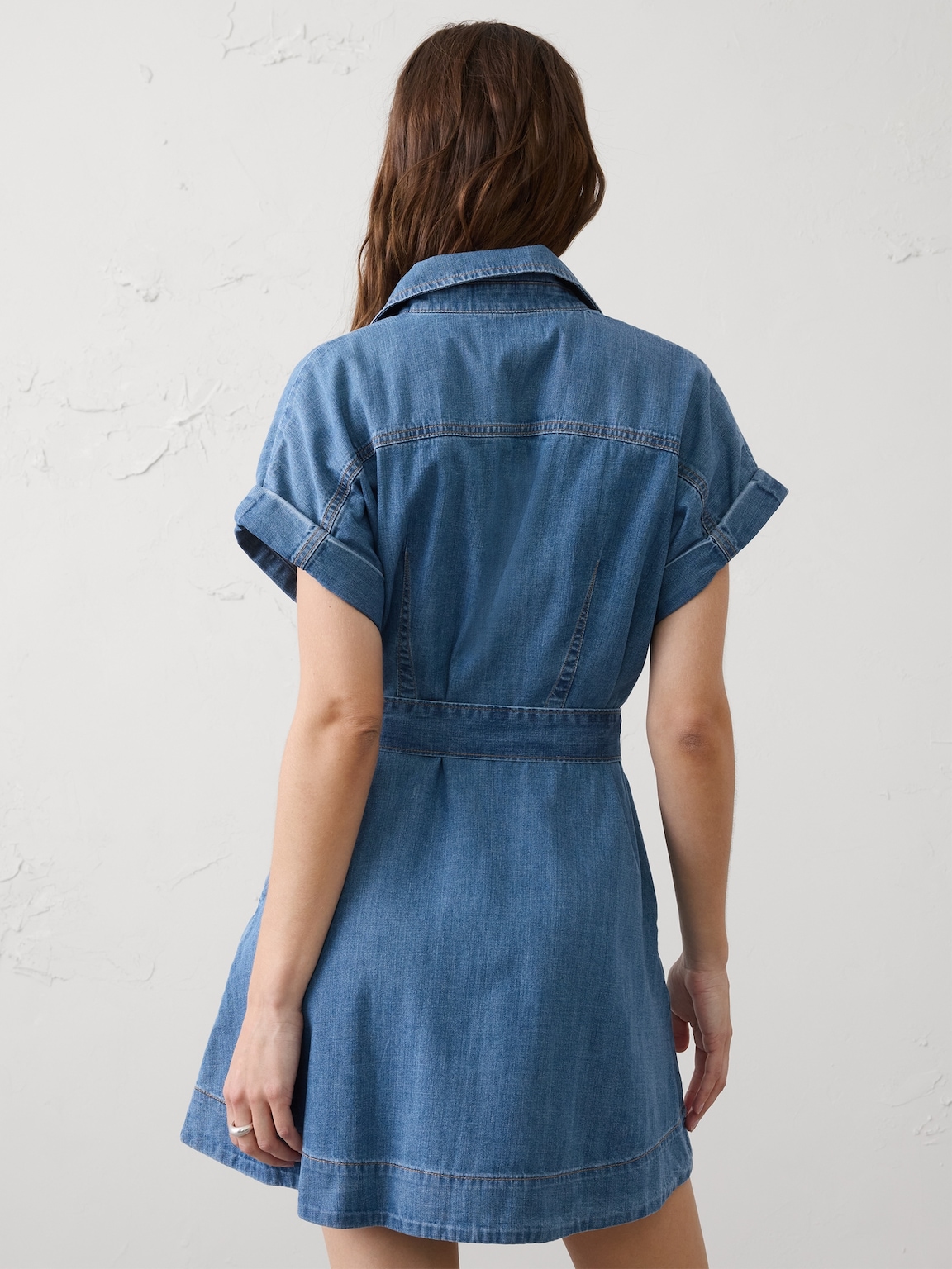 Denim Utility Mini Dress