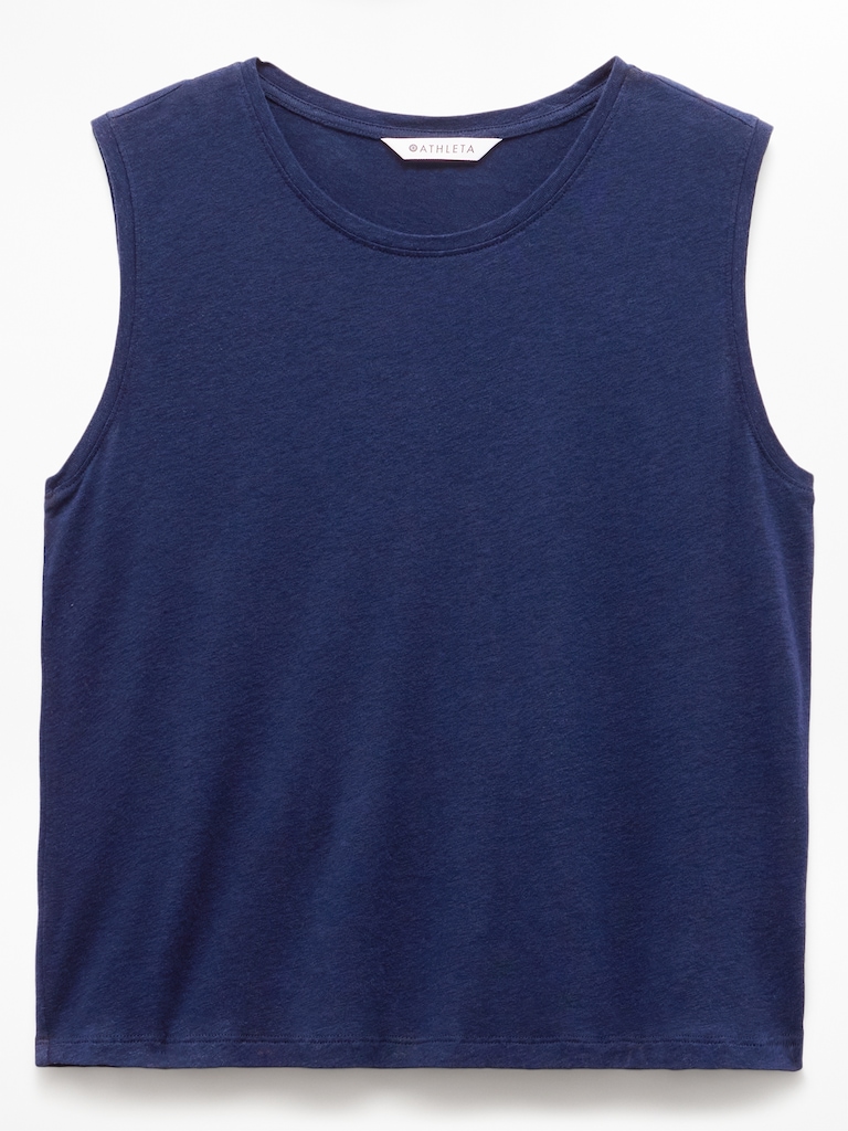 Getaway Linen Blend Muscle Tank