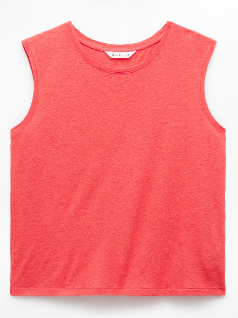 Getaway Linen Blend Muscle Tank