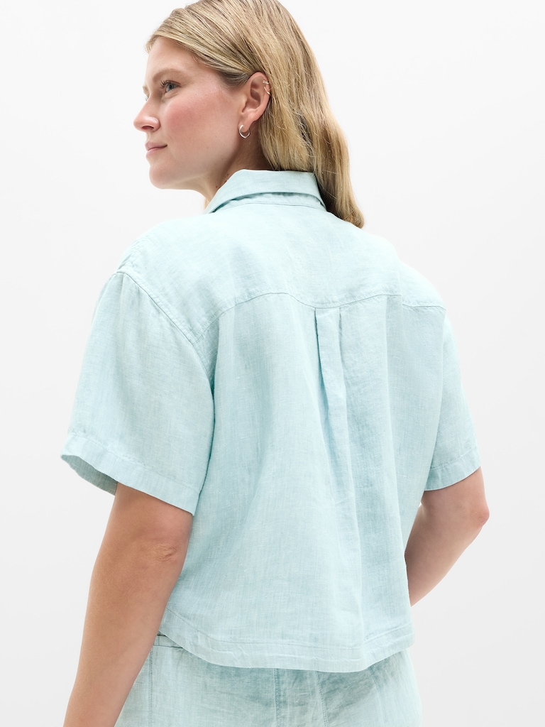 Retreat Linen Short Sleeve Shirt