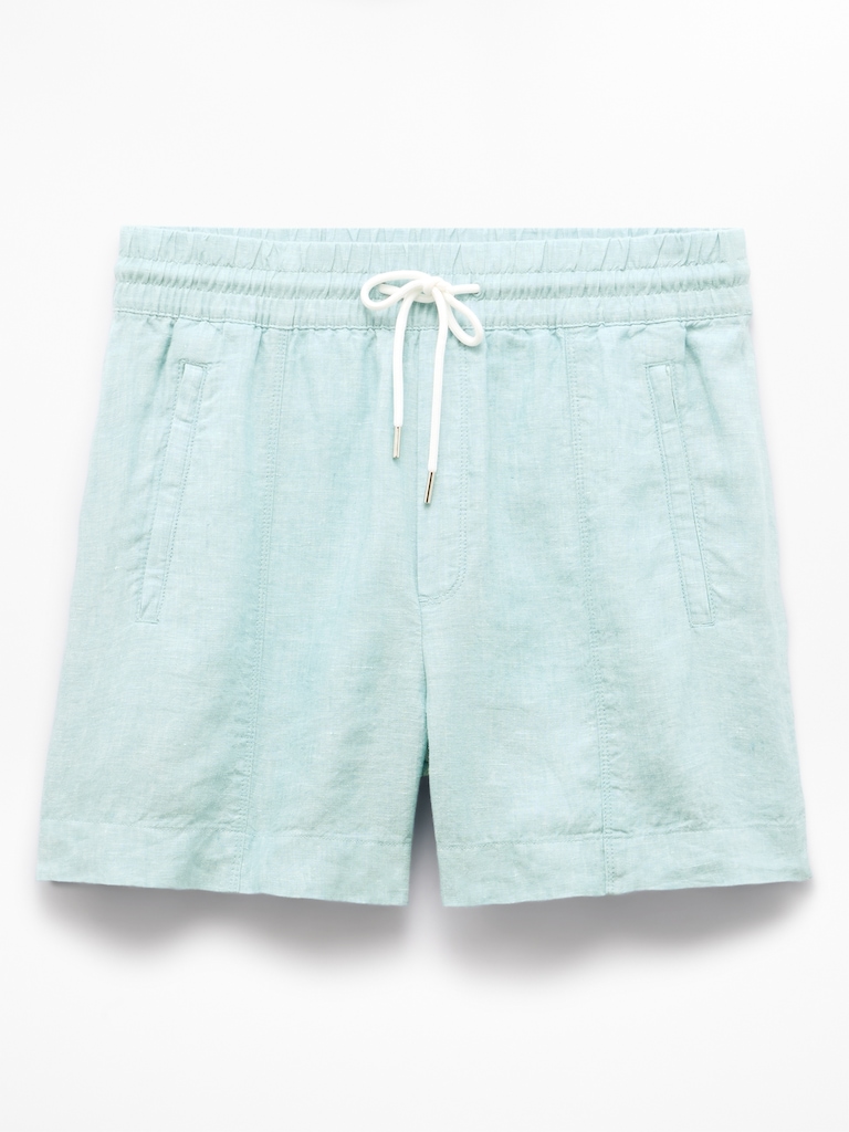 Retreat Linen Mid Rise 4" Short