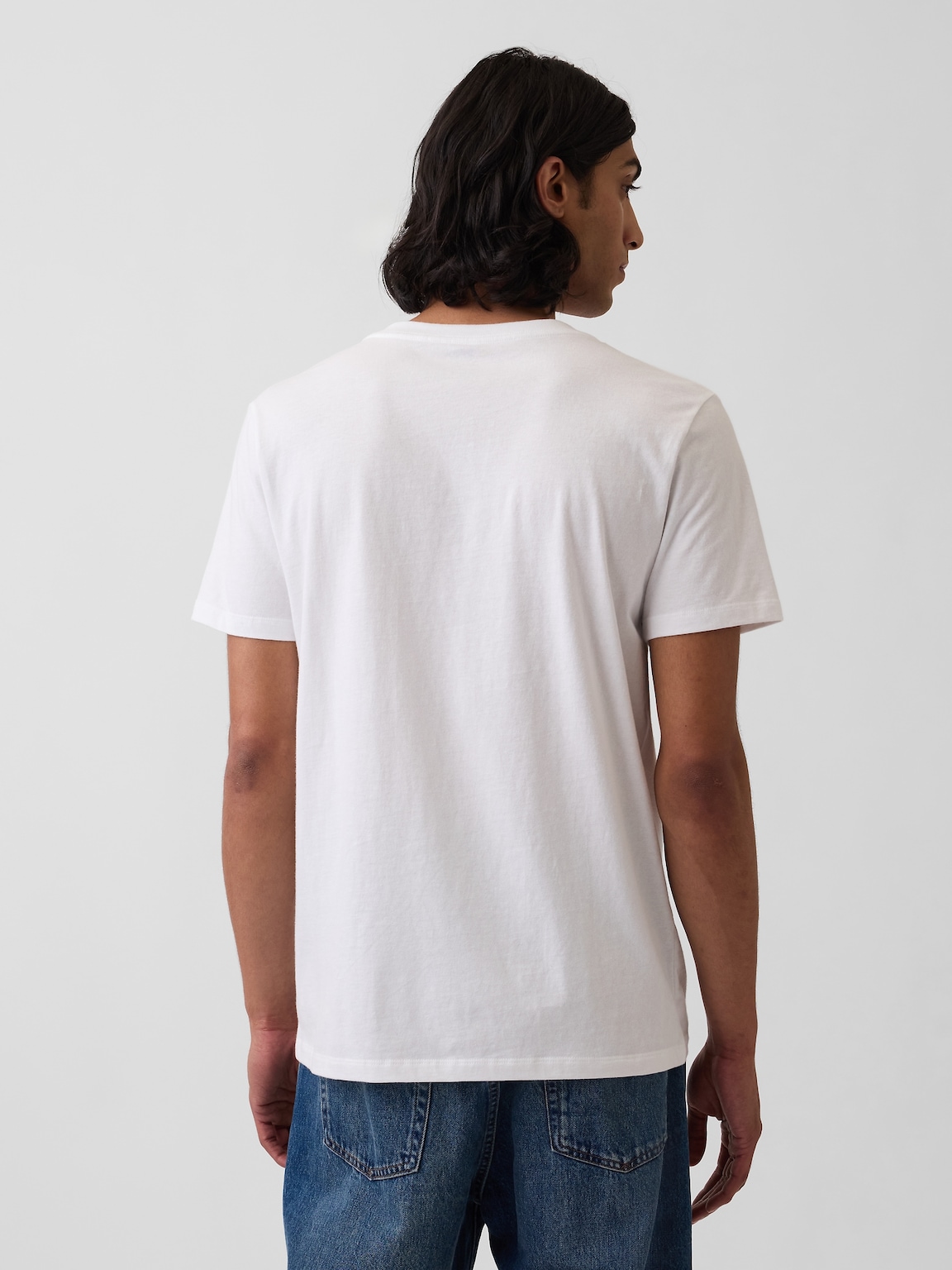 Cotton Jersey V-Neck T-Shirt