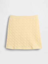 Kids 100% Cotton Cable-Knit Sweater Skort