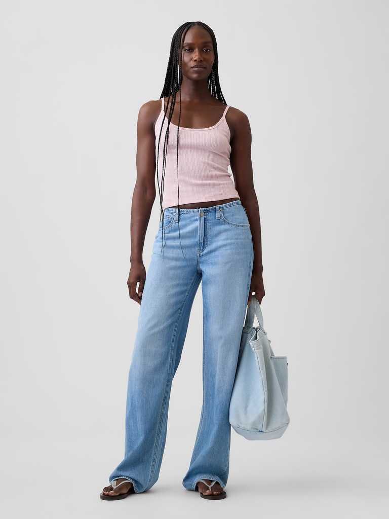 Pointelle Crop Cami