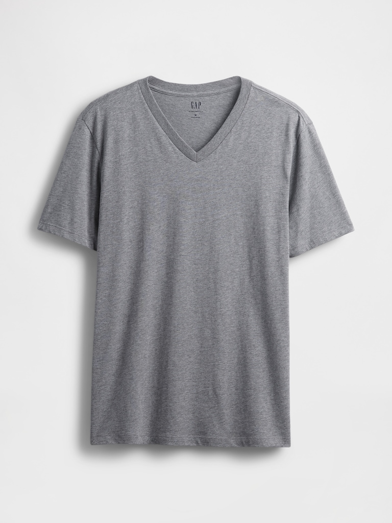 Cotton Jersey V-Neck T-Shirt