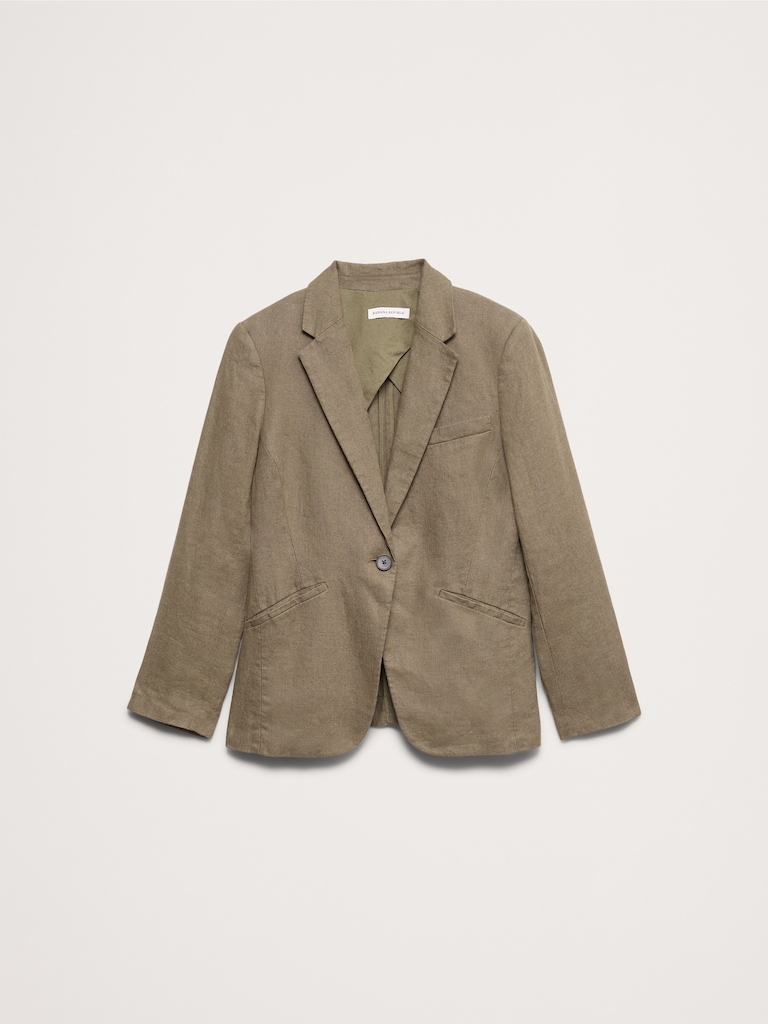 Blazer ajusté en lin