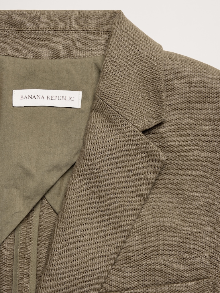 Blazer ajusté en lin