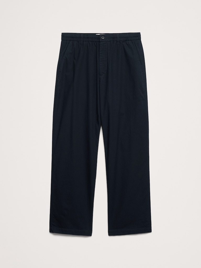 Pantalon Escale décontracté en coton à taille extensible