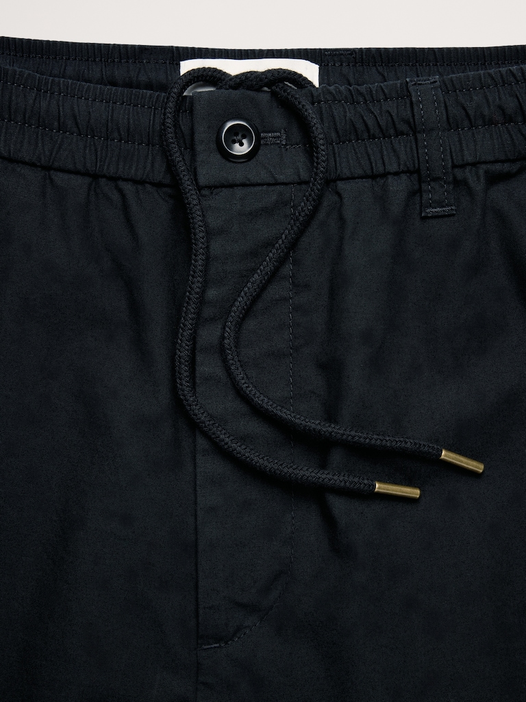 Pantalon Escale décontracté en coton à taille extensible