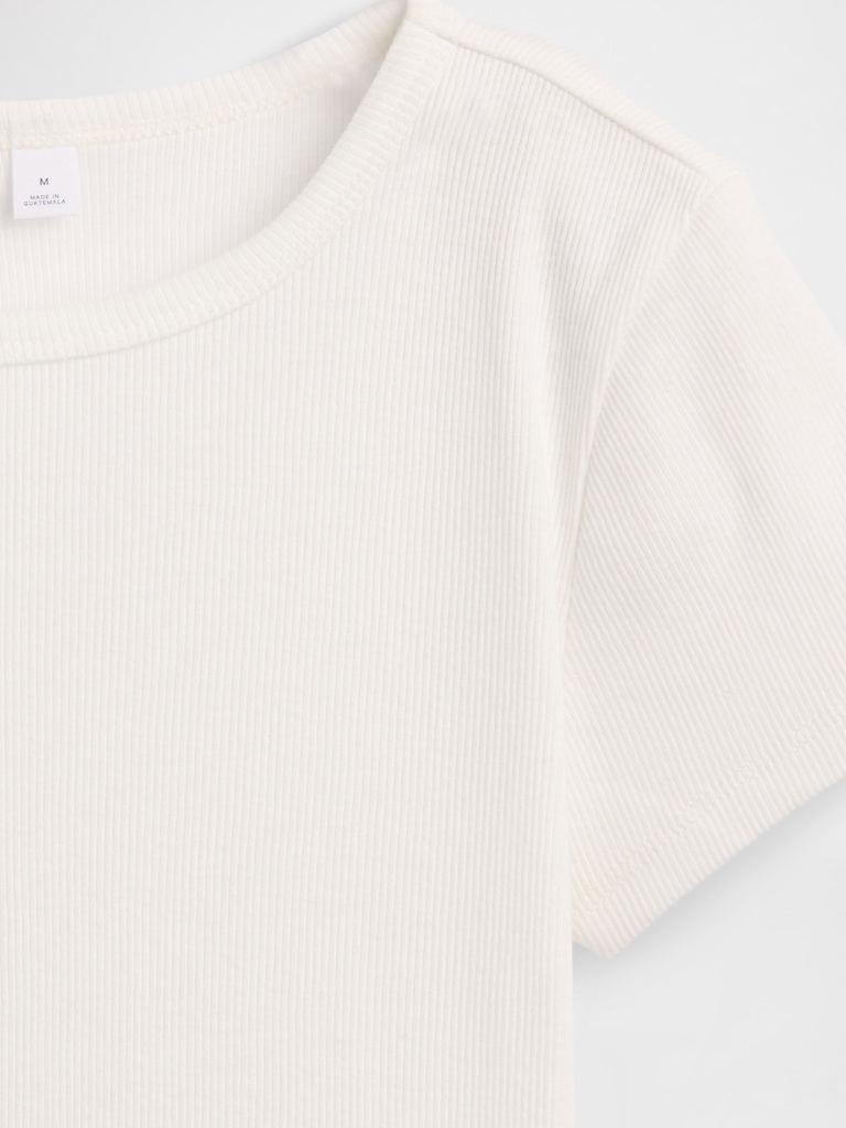 Kids Ribbed Crewneck T-Shirt