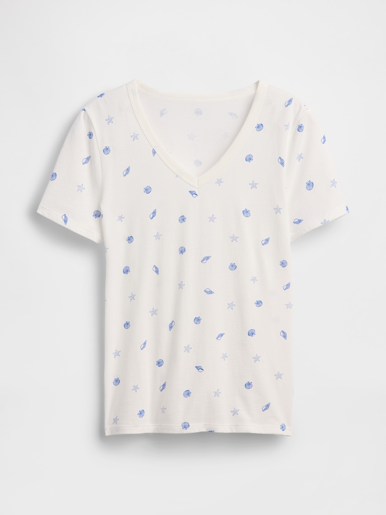 Favorite Print V-Neck T-Shirt