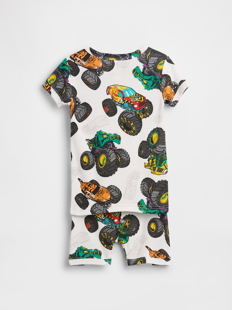 Kids & Baby Hot Wheels Organic Brushed Cotton PJ Short Set