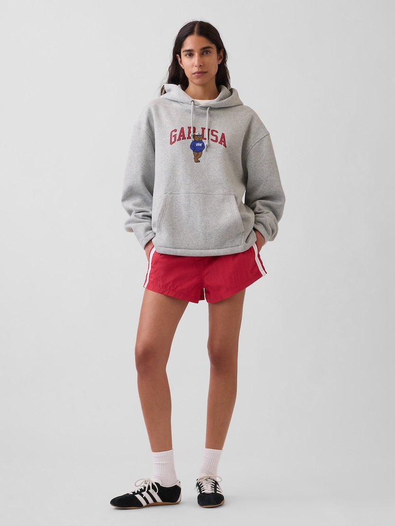 VintageSoft Oversized Americana Logo Hoodie