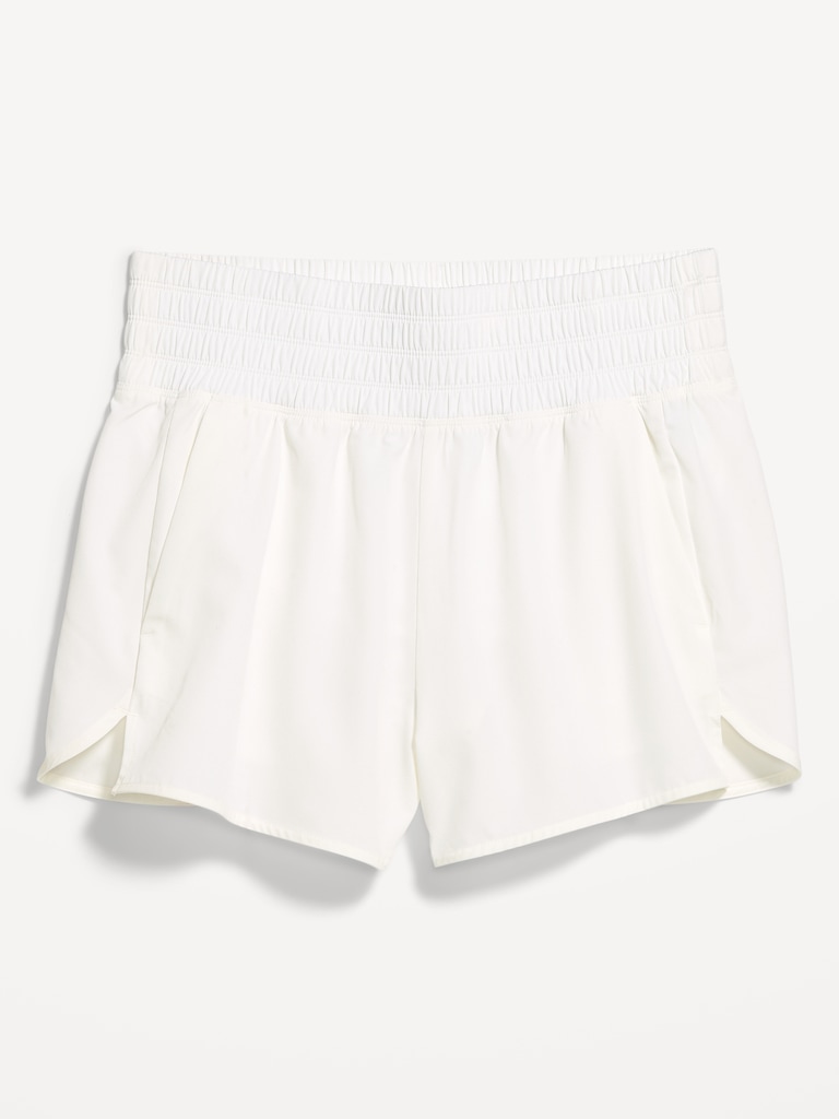 Extra High-Waisted Crinkle Run Shorts -- 3-inch inseam