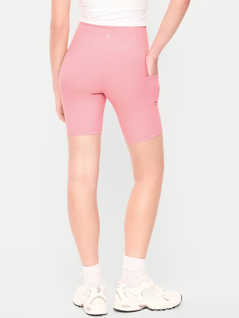 High-Waisted PowerSoft Biker Shorts -- 8-inch inseam