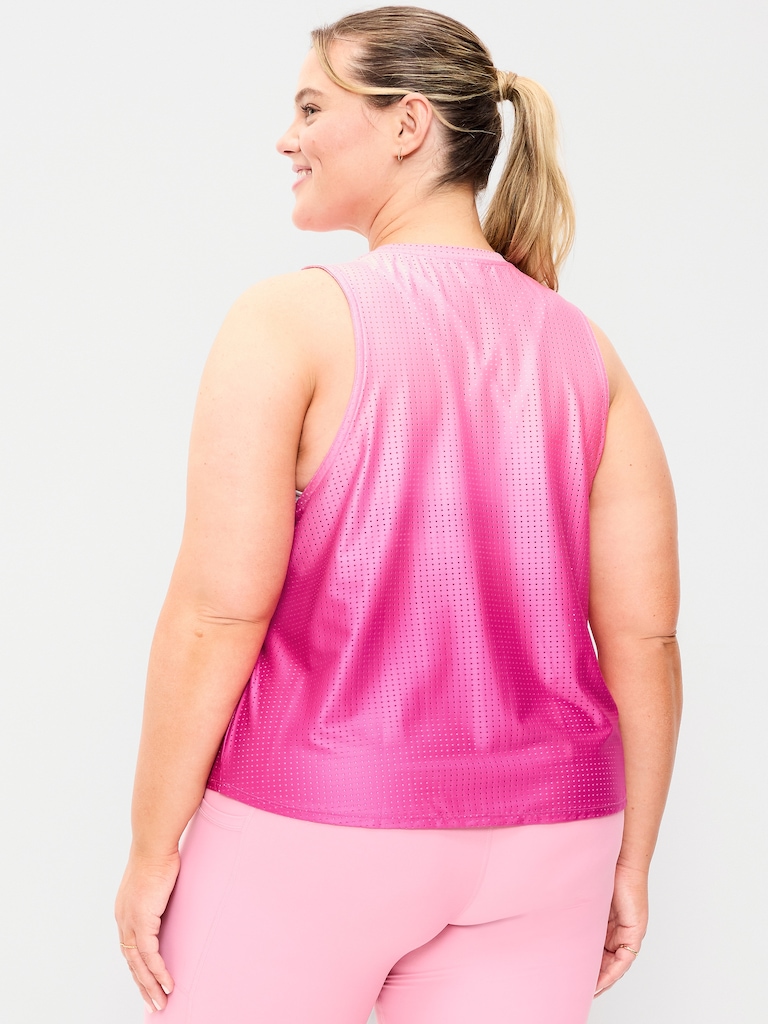 Mesh Muscle Tank Top