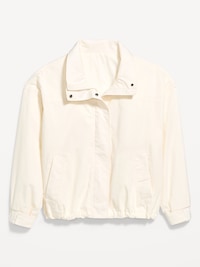 Full-Zip Poplin Jacket