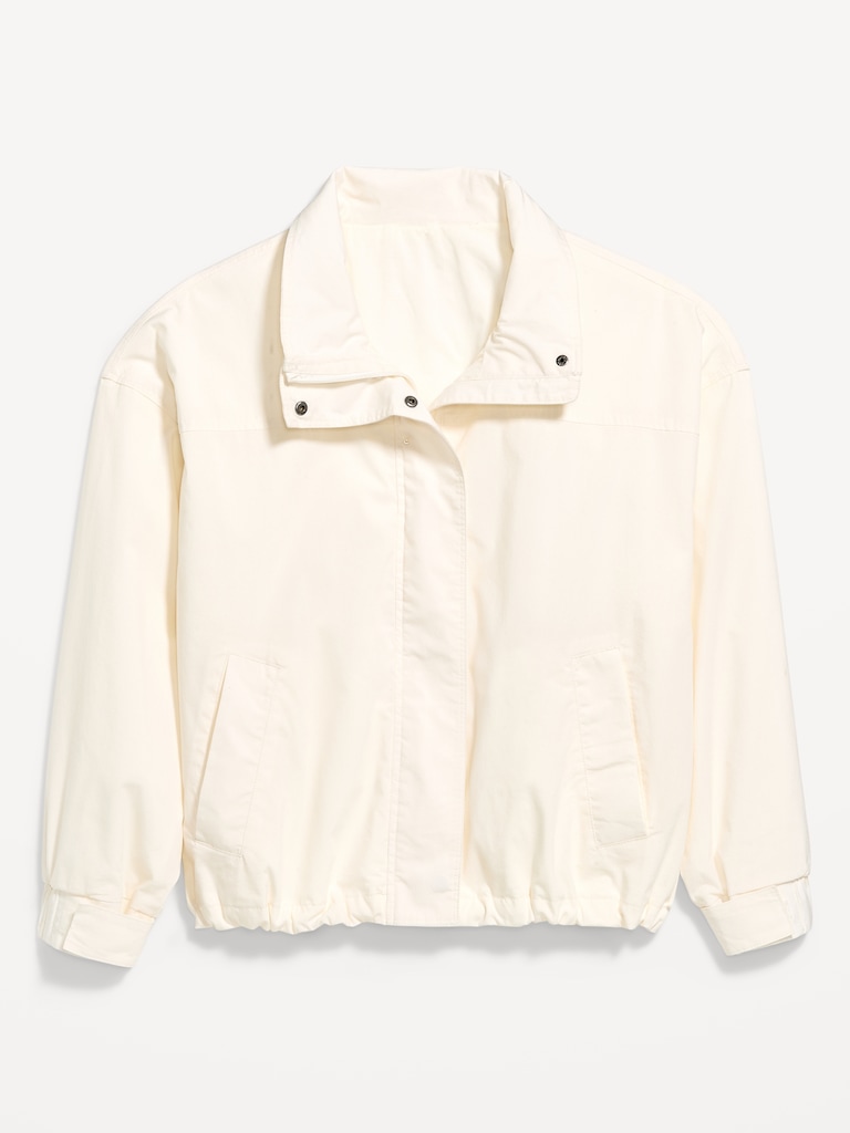 Full-Zip Poplin Jacket