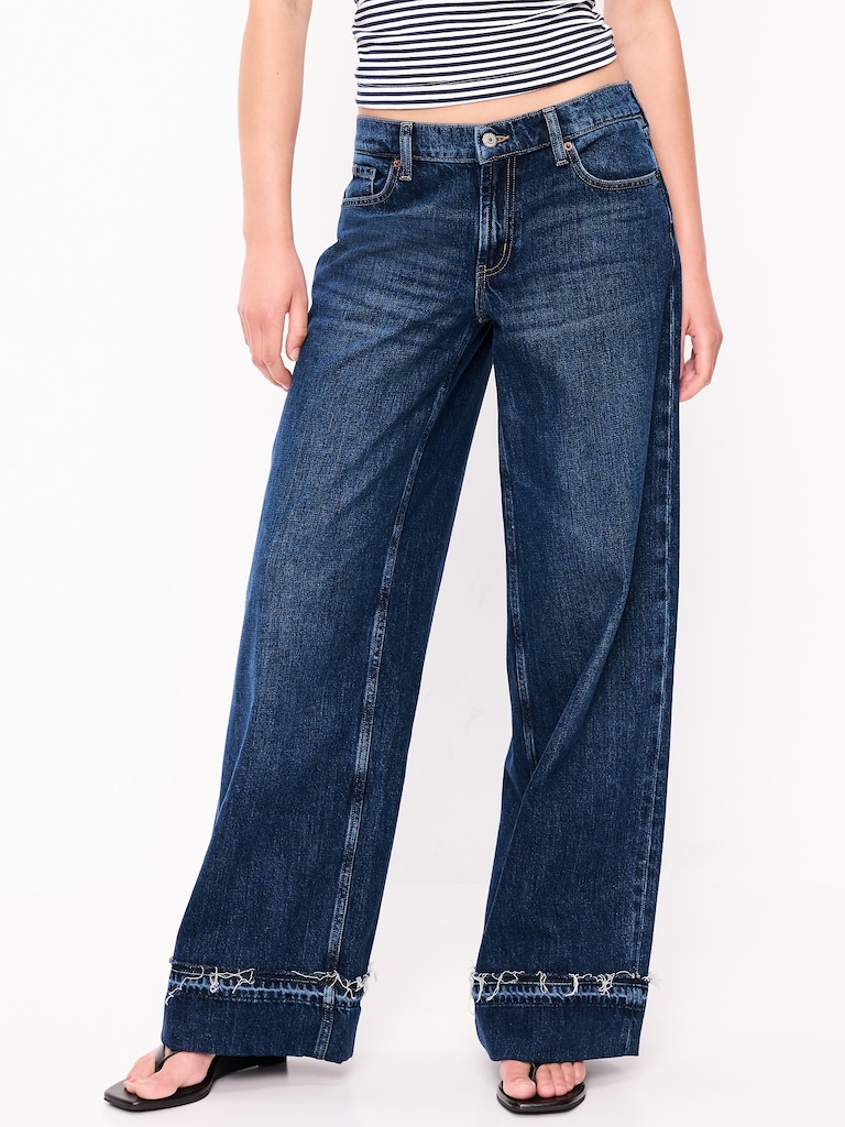 Low-Rise Baggy Wide-Leg Jeans