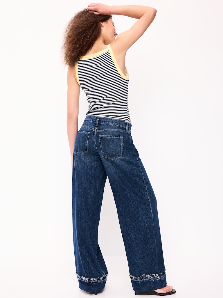 Low-Rise Baggy Wide-Leg Jeans