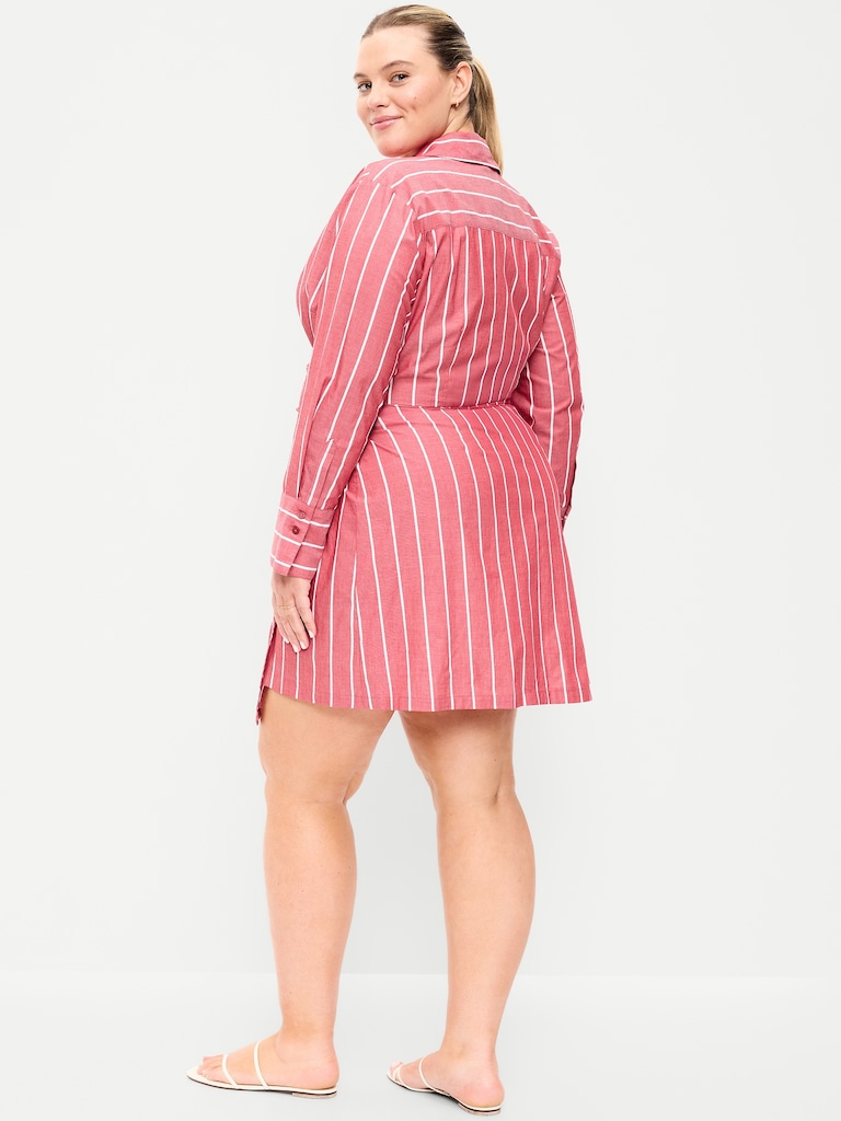 Wrap Mini Shirt Dress