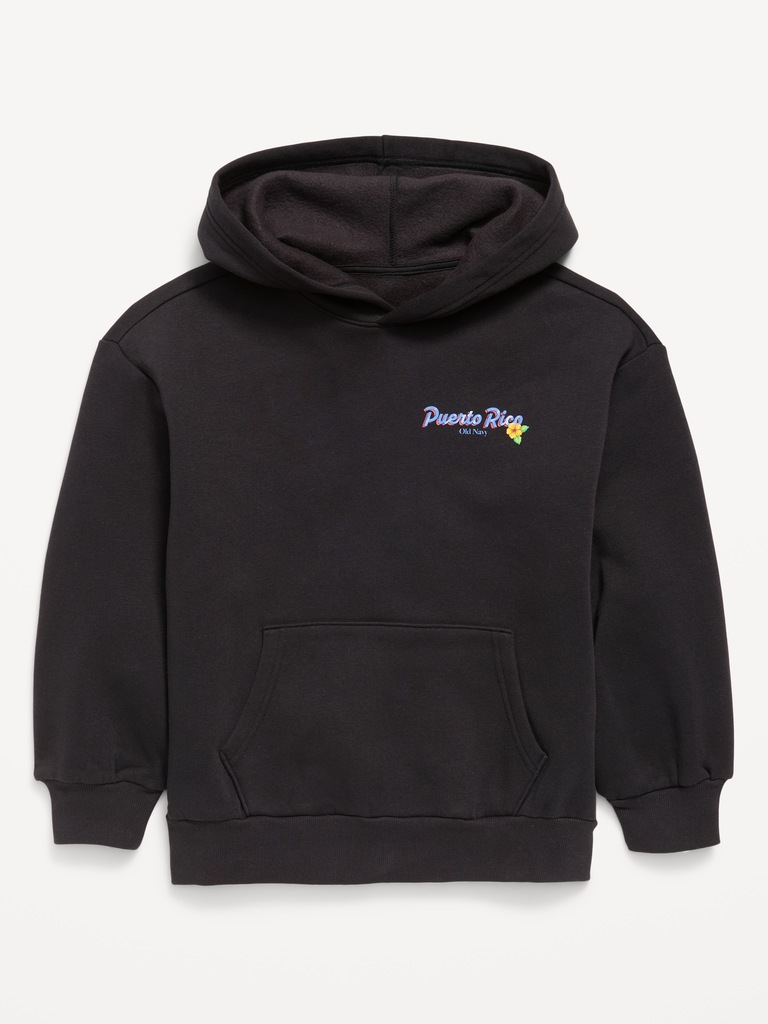 Favorite Fleece Oversized Logo Graphic Pullover Hoodie for Boys