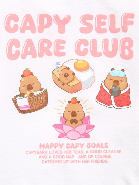 CapyFun™ Graphic T-Shirt for Girls