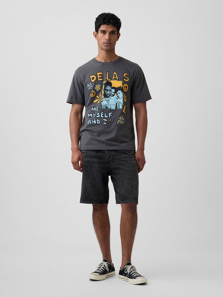 De La Soul Everyday Soft Relaxed Graphic T-Shirt