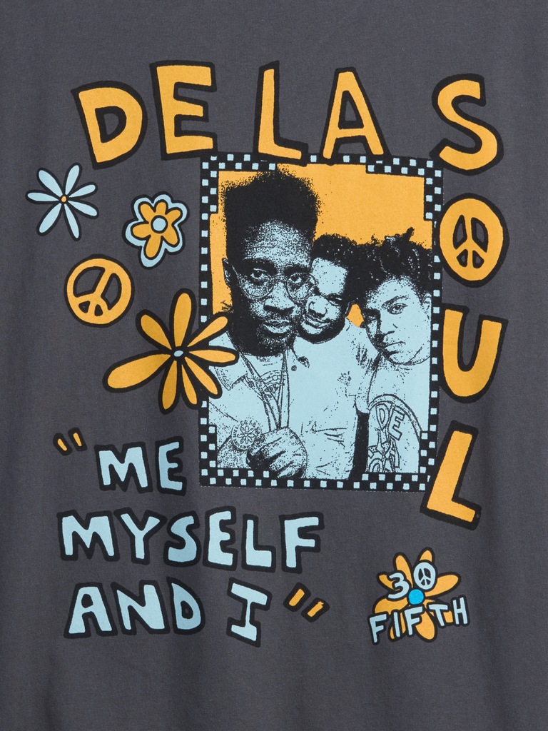 De La Soul Everyday Soft Relaxed Graphic T-Shirt