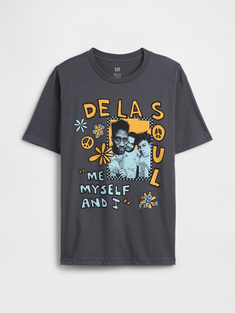De La Soul Everyday Soft Relaxed Graphic T-Shirt