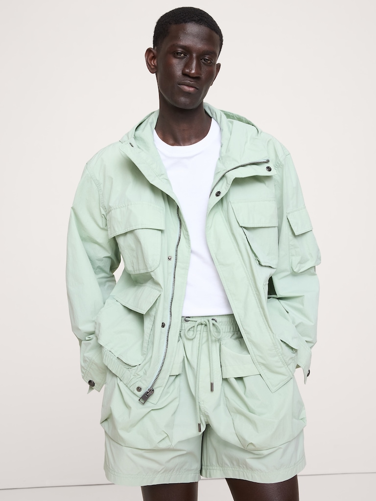 Nylon Multi-Pocket Flight Jacket