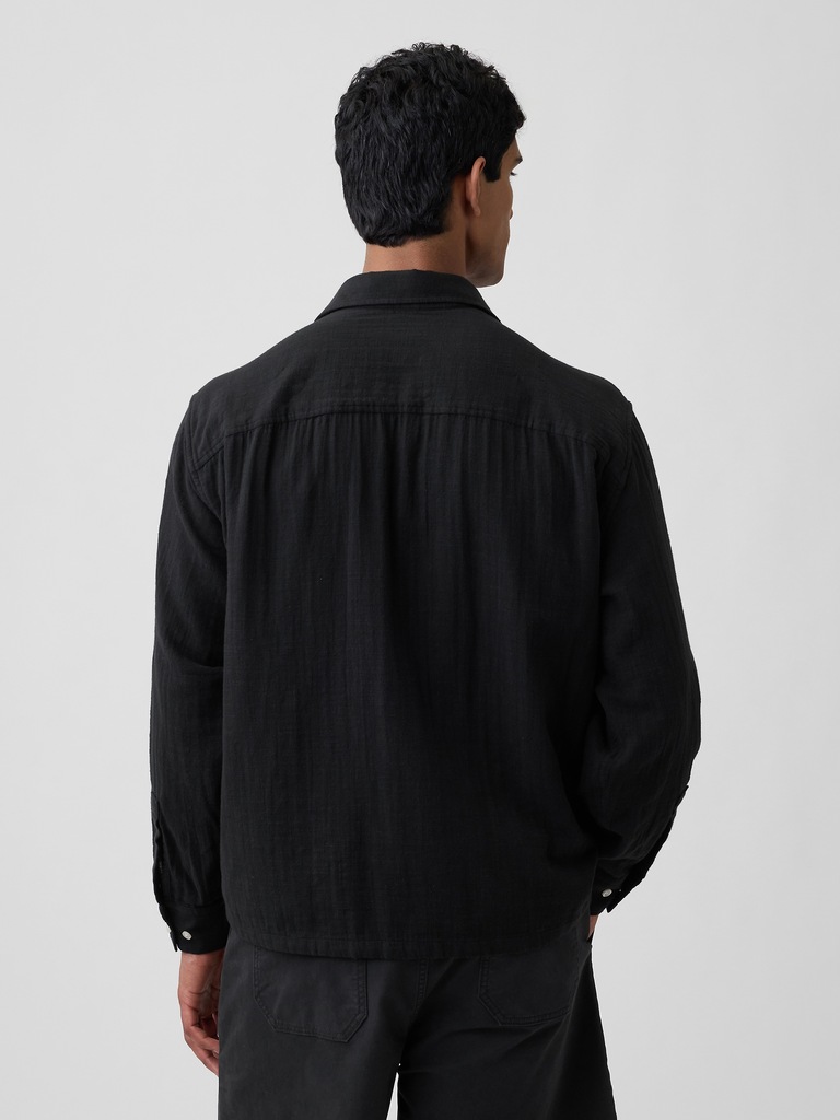 Gauze Shirt in Boxy Fit