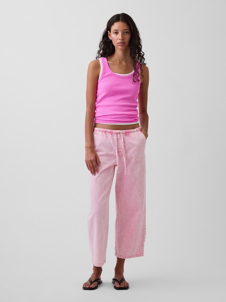 Low Rise '90s Loose Easy Crop Jeans