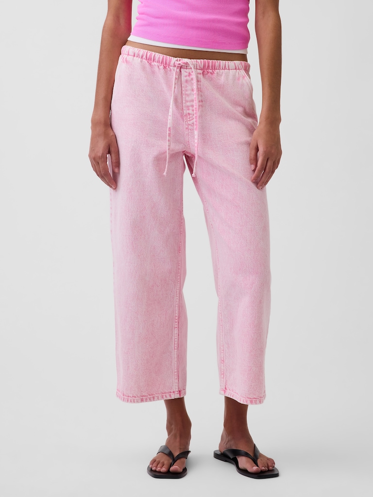 Low Rise '90s Loose Easy Crop Jeans