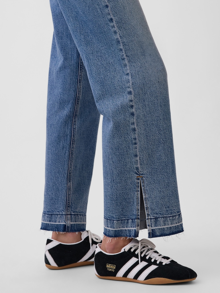 Low Rise '90s Loose Split-Hem Jeans