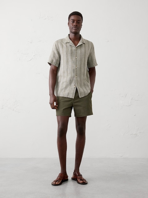 slim fit dress slacks Chino Shorts for Tall Men in Marine Navy 34 / Tall / Marine Navy