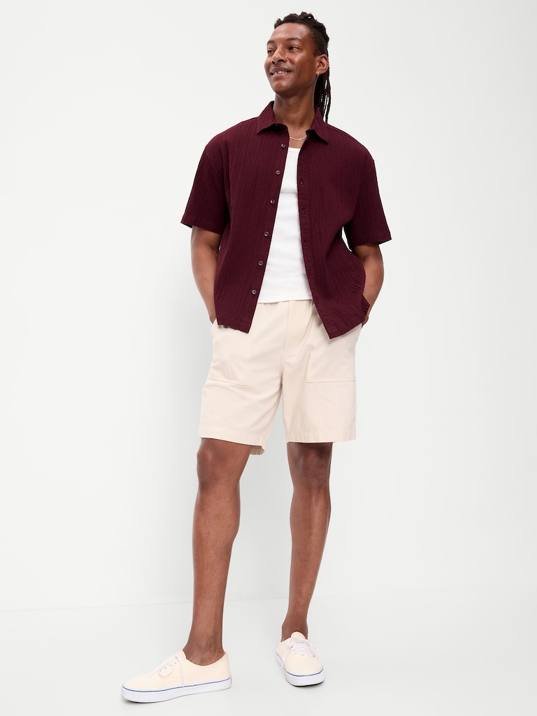 Loose Fit Textured Shirt