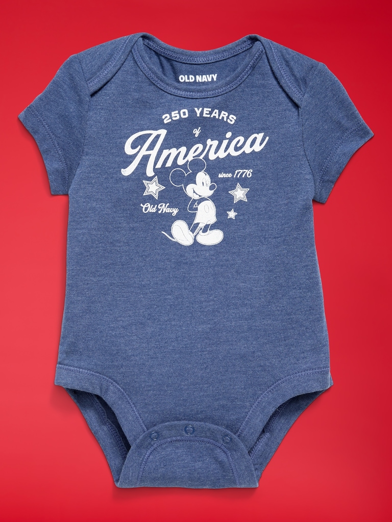 Old Navy x Disney Mickey Mouse Short-Sleeve Unisex Graphic Bodysuit for Baby