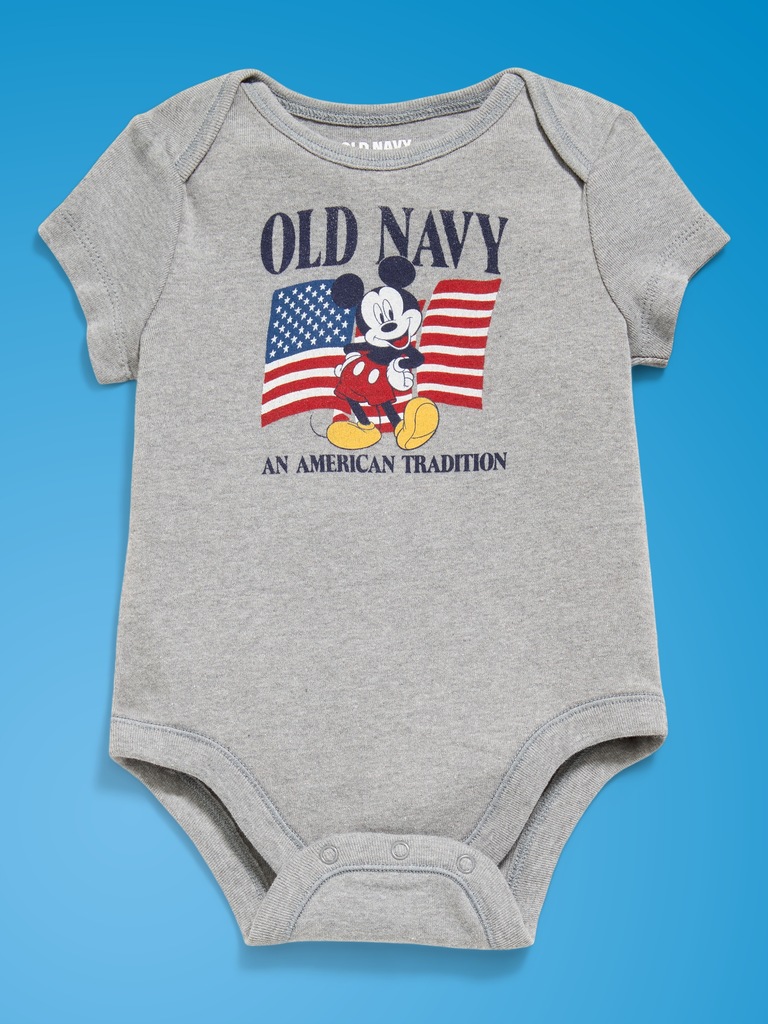 Old Navy x Disney Mickey Mouse Short-Sleeve Unisex Graphic Bodysuit for Baby
