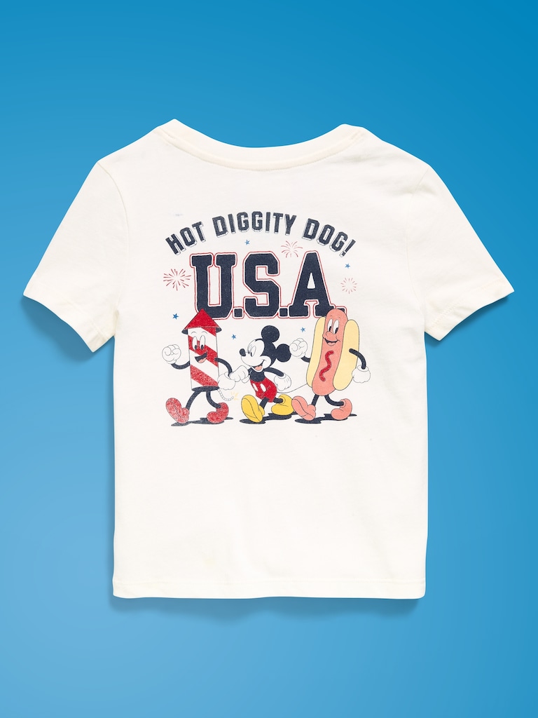 Old Navy x Disney Mickey Mouse Unisex Logo-Graphic T-Shirt for Toddler