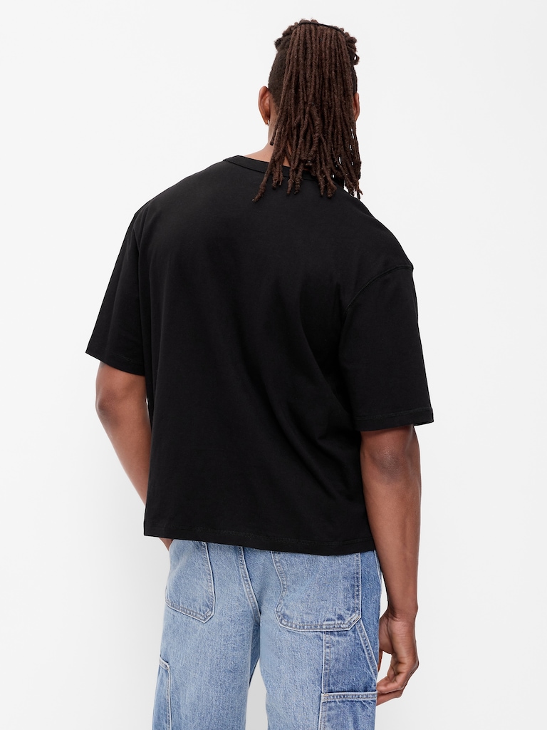 Garment-Dyed Heavyweight Cropped T-Shirt