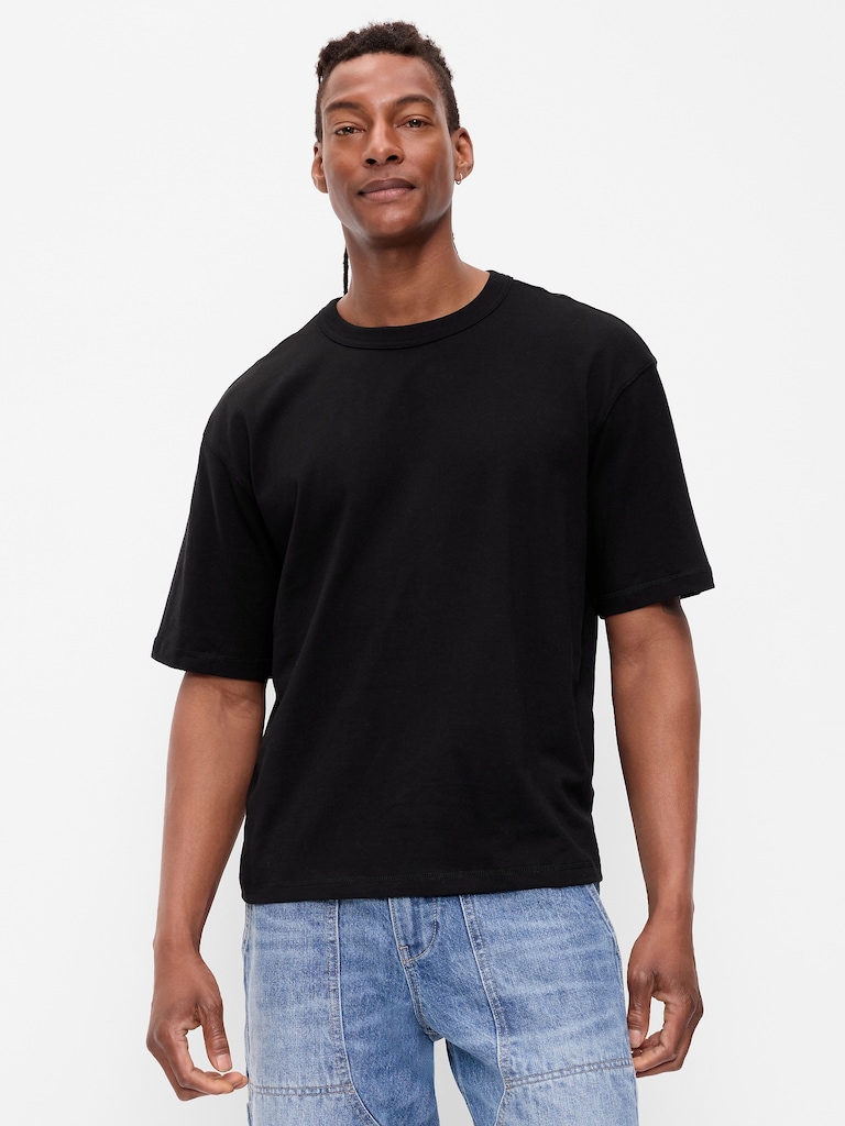 Garment-Dyed Heavyweight Cropped T-Shirt