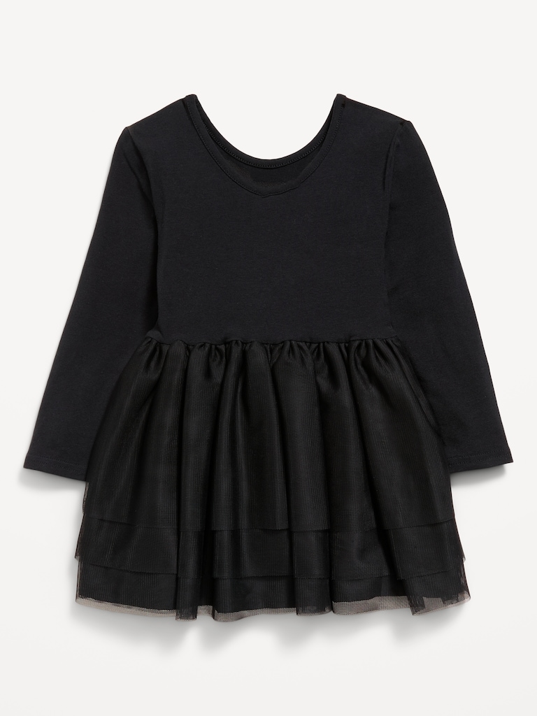 Long-Sleeve Halloween Tutu Dress for Toddler Girls