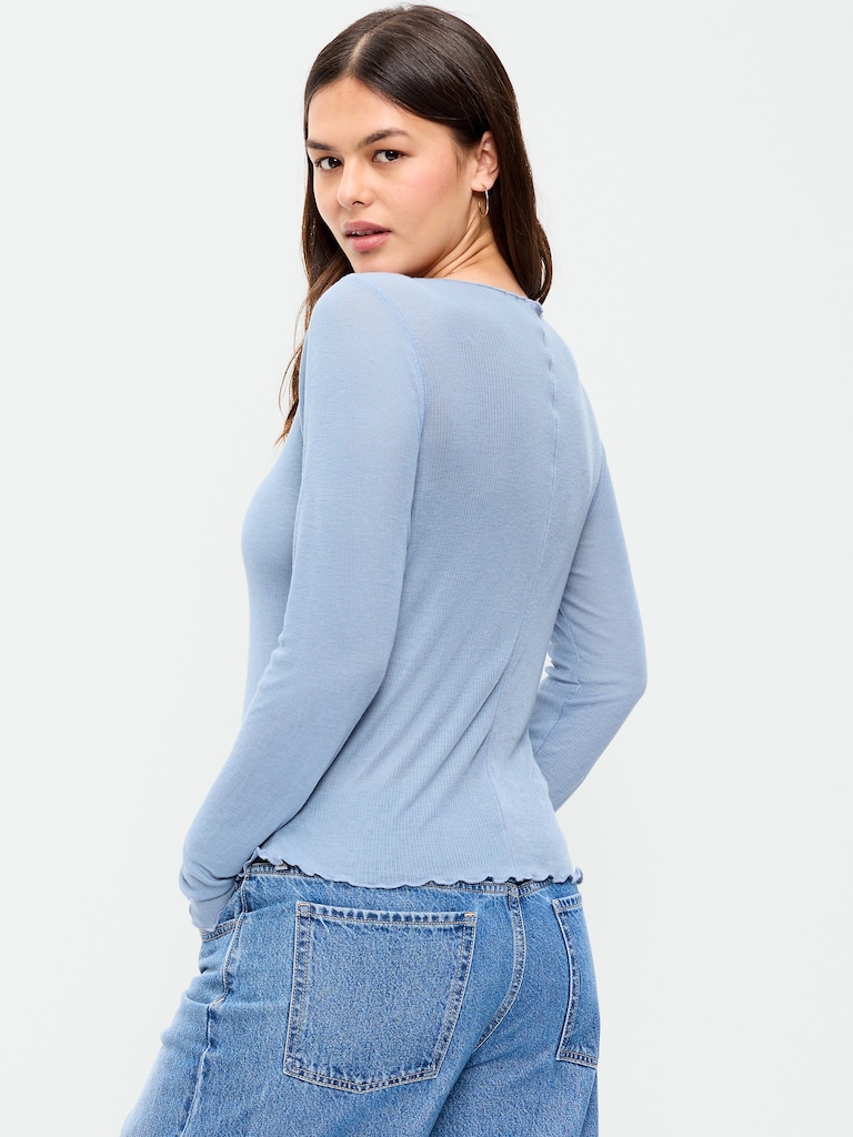 Lettuce-Edge Tissue T-Shirt