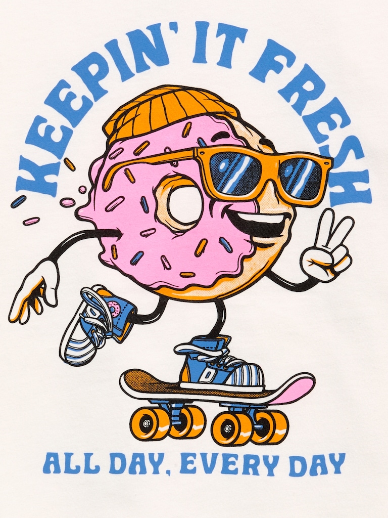 Oversized Short-Sleeve Graphic T-Shirt for Boys
