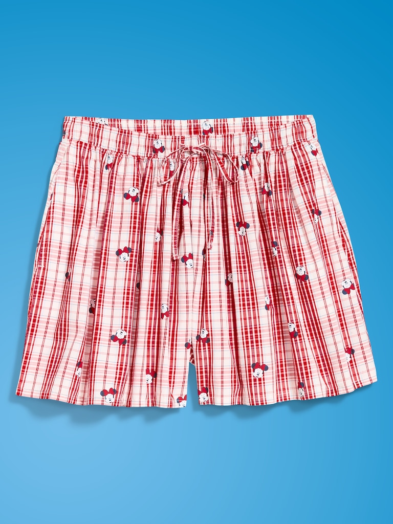 Short à taille haute à carreaux Mickey Mouse Old Navy x Disney pour femme