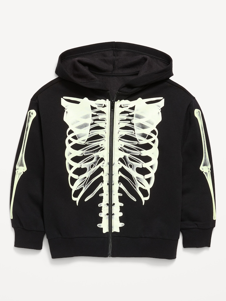 Oversized Graphic Zip Hoodie for Boys