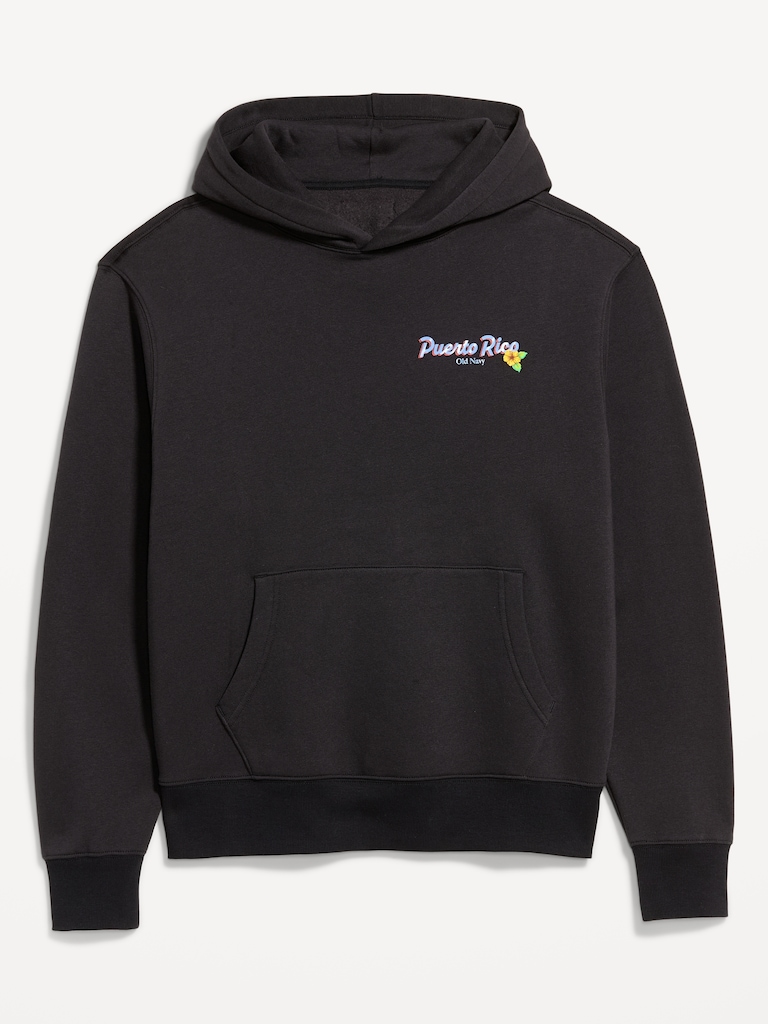 Logo-Graphic Popover Hoodie
