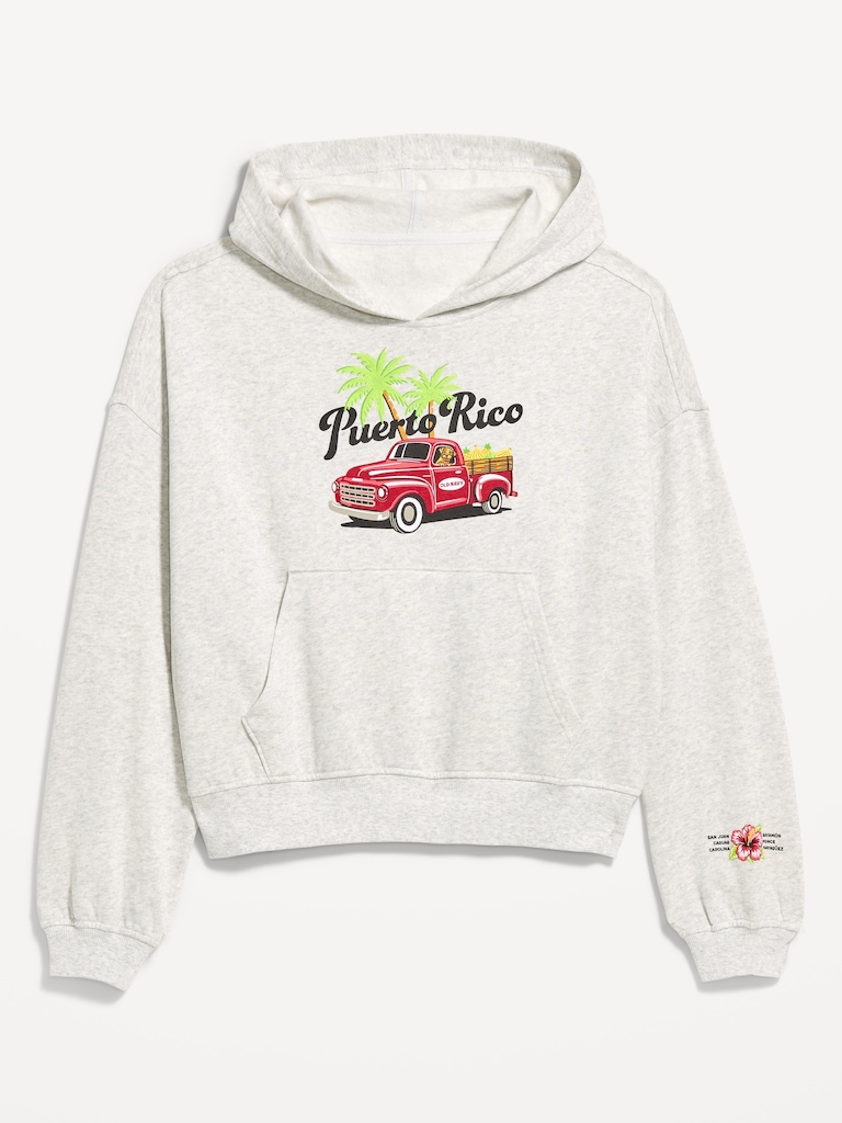Oversized Pullover Graphic Hoodie Sweatshirt