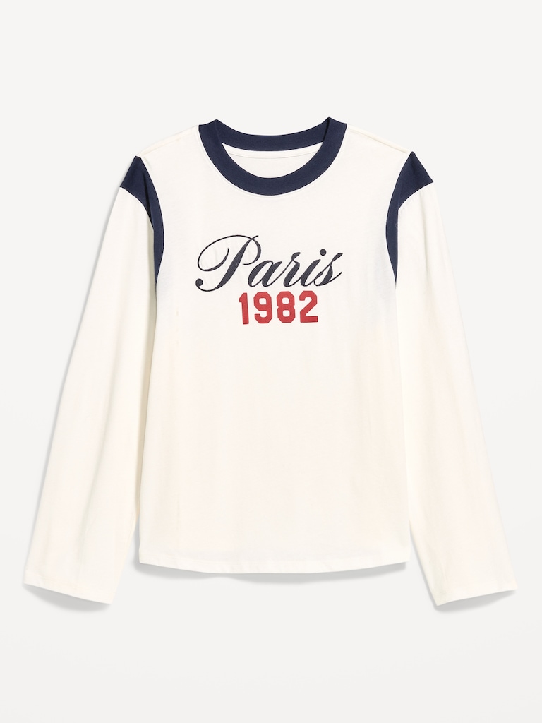 EveryWear Long-Sleeve Graphic T-Shirt